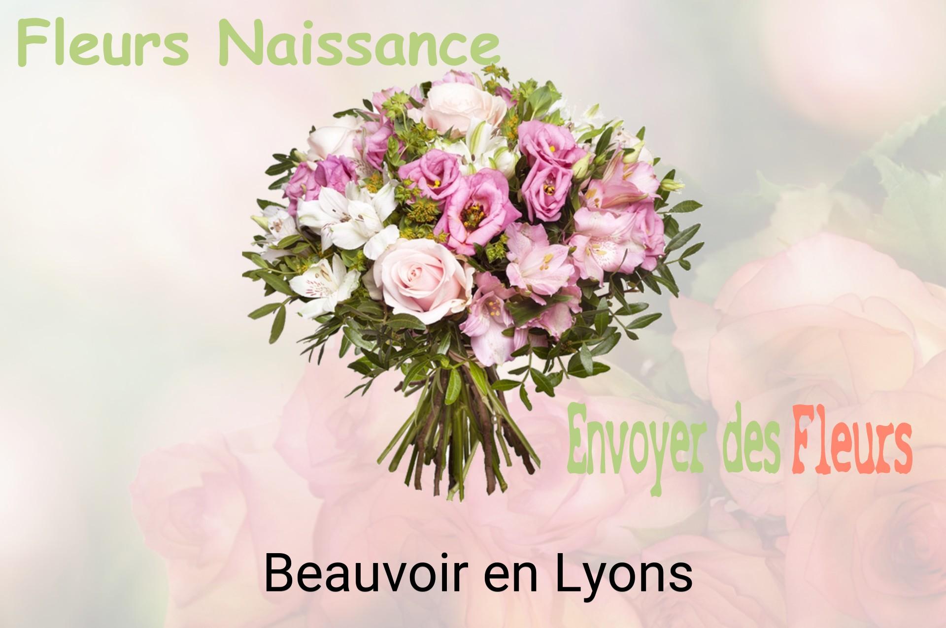 Bouquet de fleurs de naissance livré à Beauvoir-en-Lyons