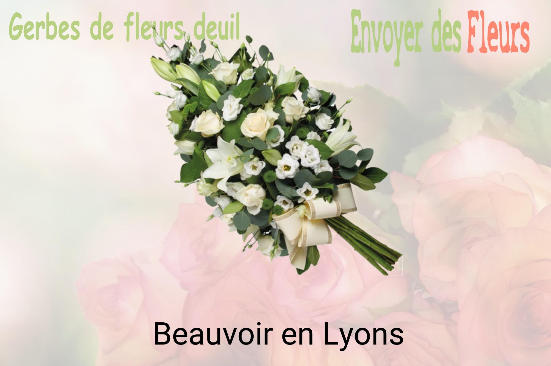 Gerbe de fleurs de deuil livrée à Beauvoir-en-Lyons